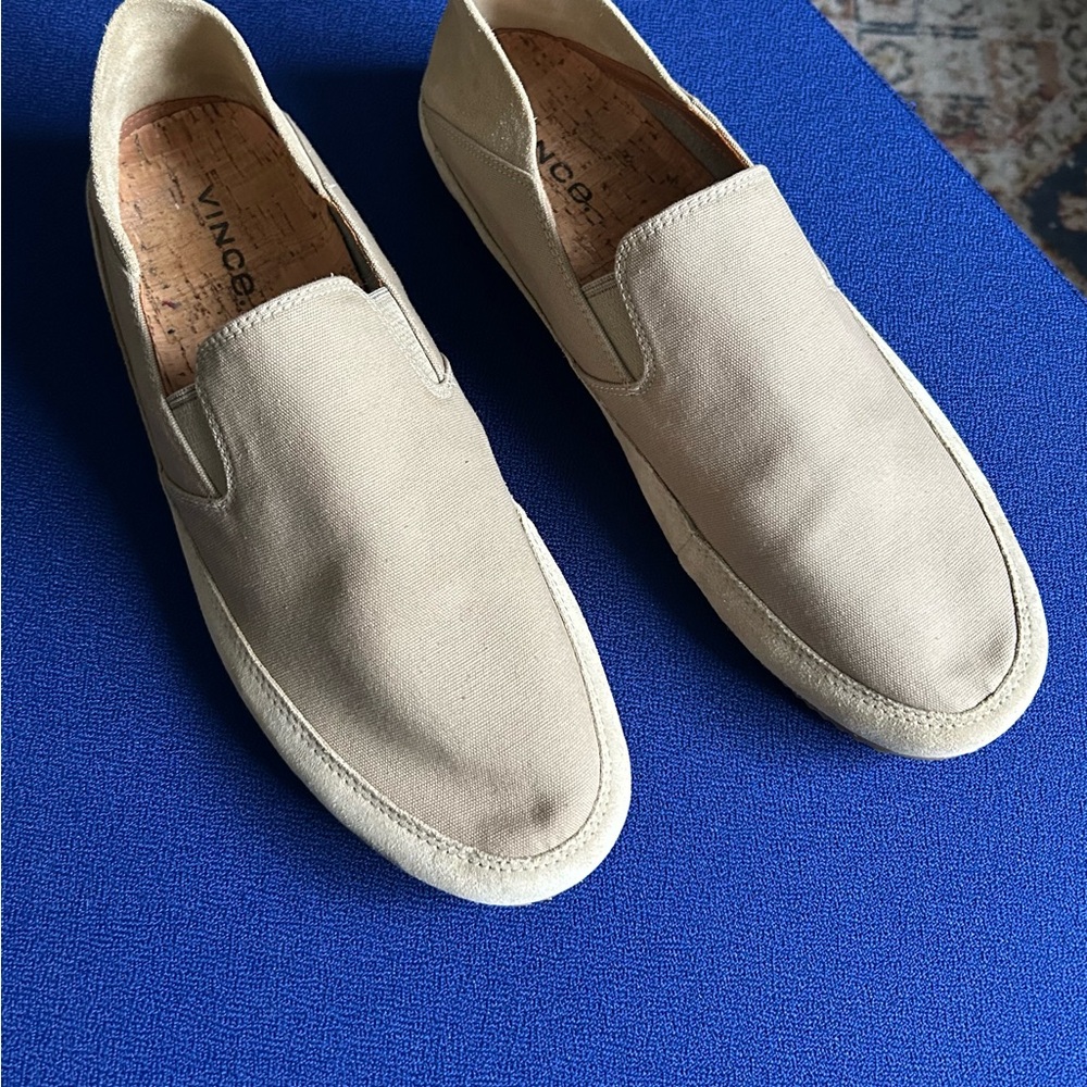 Vince Tan Loafers Slip-On Shoes